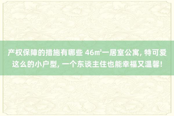 产权保障的措施有哪些 46㎡一居室公寓, 特可爱这么的小户型, 一个东谈主住也能幸福又温馨!