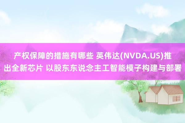 产权保障的措施有哪些 英伟达(NVDA.US)推出全新芯片 以股东东说念主工智能模子构建与部署